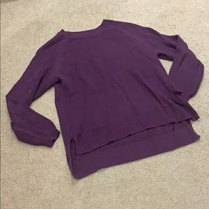TIME AND TRU Purple Knit Sweater